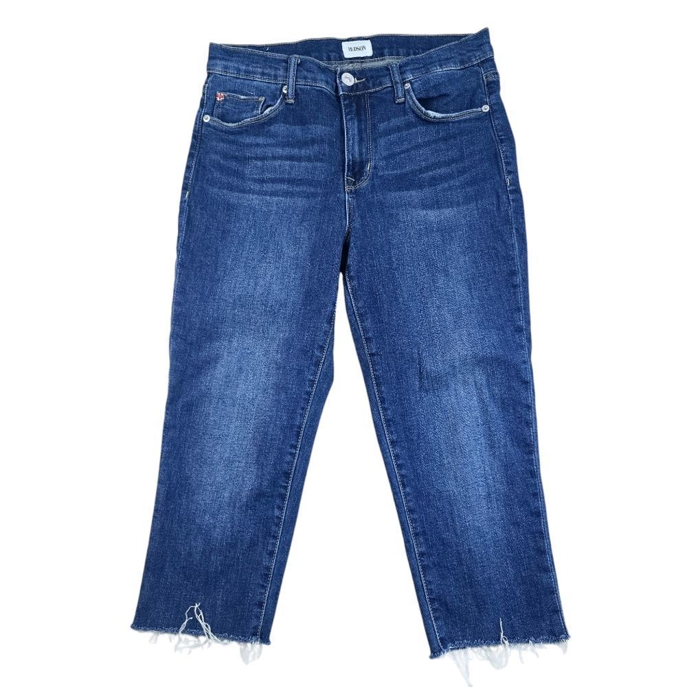 Hudson -1165 Natalie Midrise Slim Boyfriend Crop Jeans Altered hem Inseam 20" 27